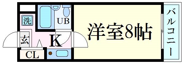 ダイアパレス姫路大手前通西の物件間取画像