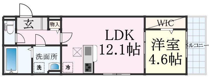 アトラエンテ御崎公園の物件間取画像