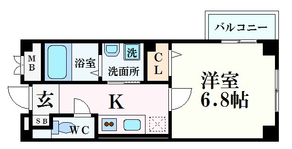 西宮駅 徒歩10分 1階の物件間取画像