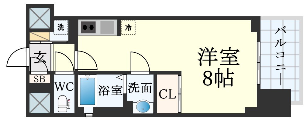 兵庫駅 徒歩3分 10階の物件間取画像