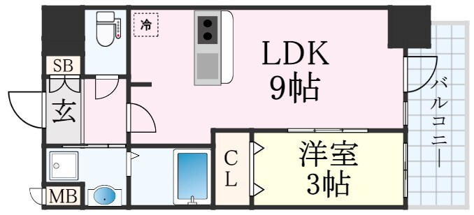 プレサンス神戸水木通ルミエスの物件間取画像