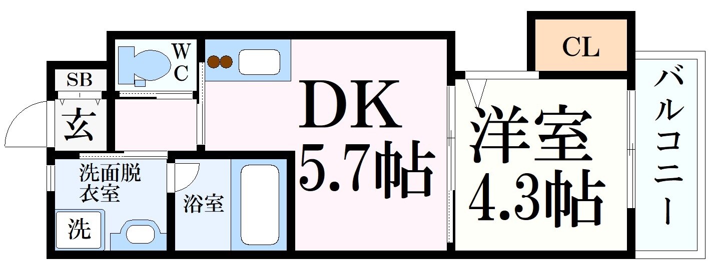 西宮駅 徒歩8分 2階の物件間取画像