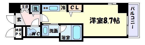 大倉山駅 徒歩4分 9階の物件間取画像