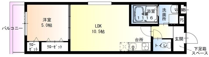 今津駅 徒歩10分 3階の物件間取画像