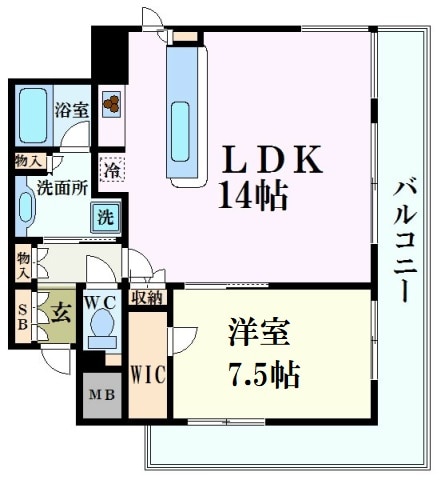 西宮駅 徒歩2分 4階の物件間取画像