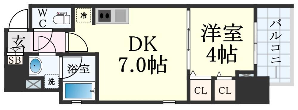 神戸駅 徒歩10分 10階の物件間取画像