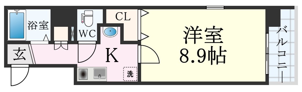 元町駅 徒歩7分 6階の物件間取画像