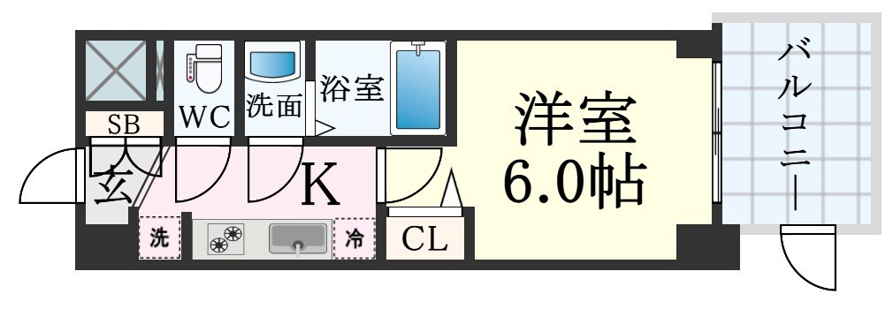 ファステート神戸サルビアの物件間取画像