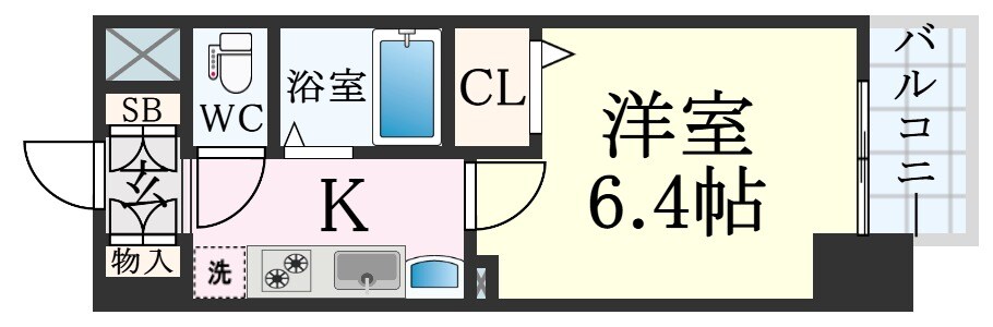 神戸駅 徒歩10分 7階の物件間取画像