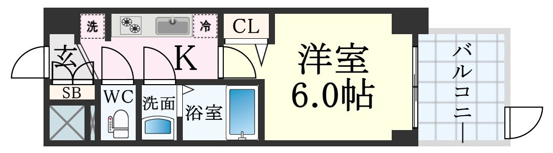 高速長田駅 徒歩7分 1階の物件間取画像