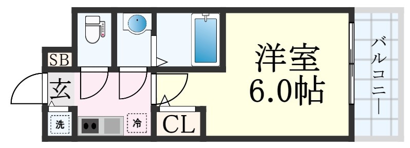 神戸駅 徒歩10分 4階の物件間取画像