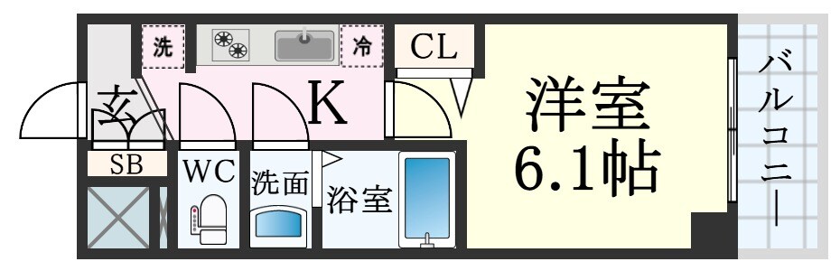 高速長田駅 徒歩7分 2階の物件間取画像