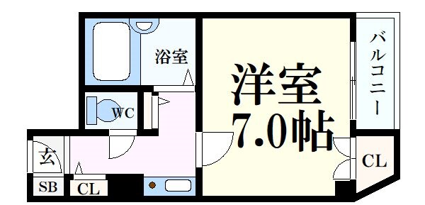 ブロスコート住吉の物件間取画像