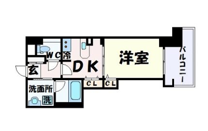 新神戸駅 徒歩3分 10階の物件間取画像