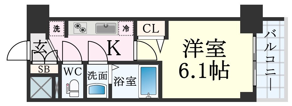 高速長田駅 徒歩7分 4階の物件間取画像