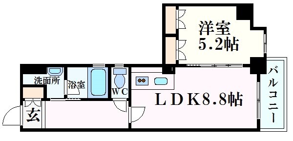 さくら夙川駅 徒歩5分 1階の物件間取画像