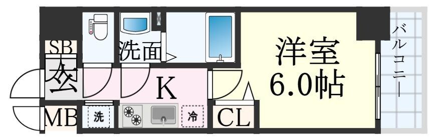 新長田駅 徒歩7分 5階の物件間取画像