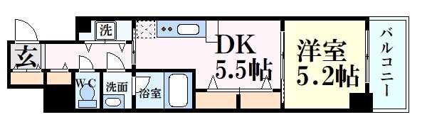 西宮駅 徒歩3分 2階の物件間取画像