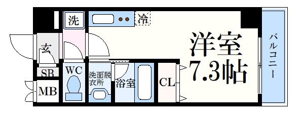 S-FORT神戸小河通(旧サムティキャナル神戸)の物件間取画像