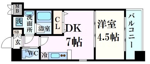 西宮駅 徒歩8分 3階の物件間取画像