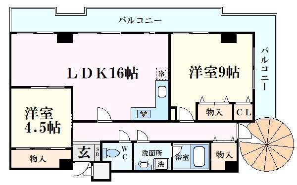 芦屋ニューコーポI番館の物件間取画像