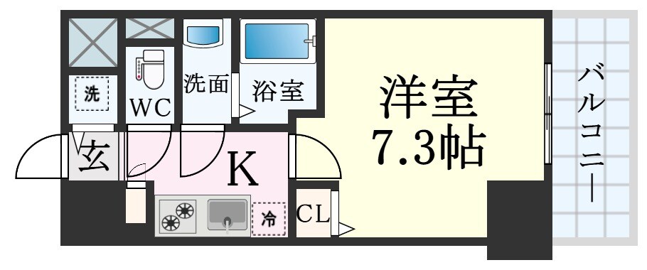 レジデンス神戸レガーロの物件間取画像