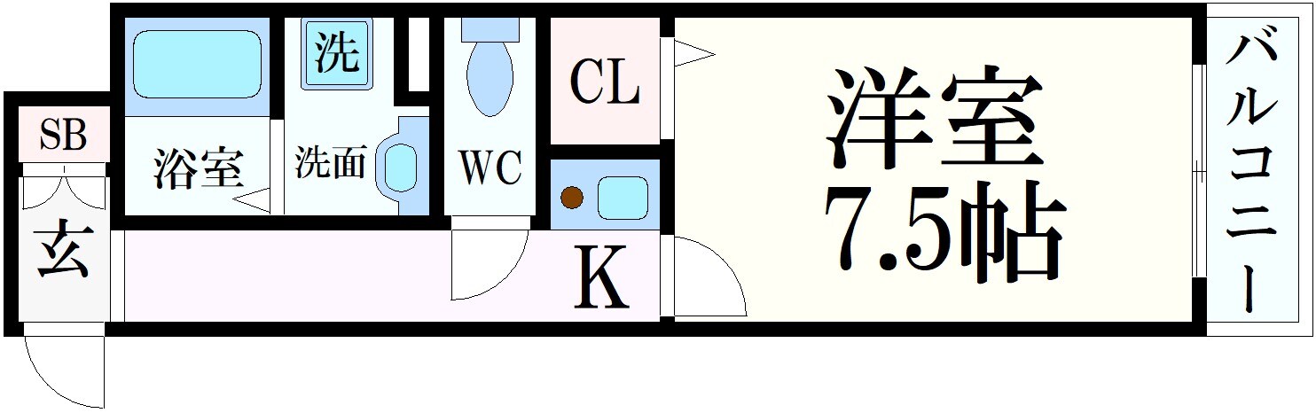 CITYSPIRE神戸元町Ⅱ(旧ウィンテージ神戸元町Ⅱ)の物件間取画像