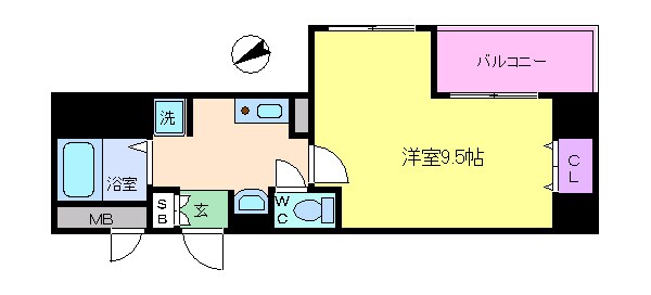 元町駅 徒歩7分 6階の物件間取画像