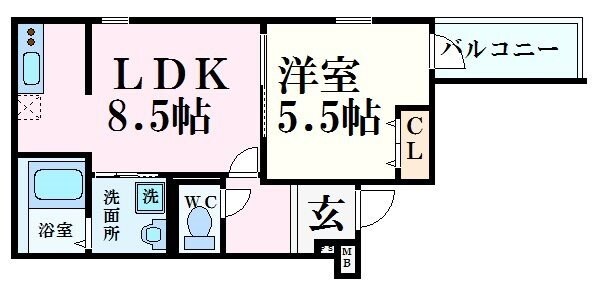 甲子園口駅 徒歩12分 3階の物件間取画像