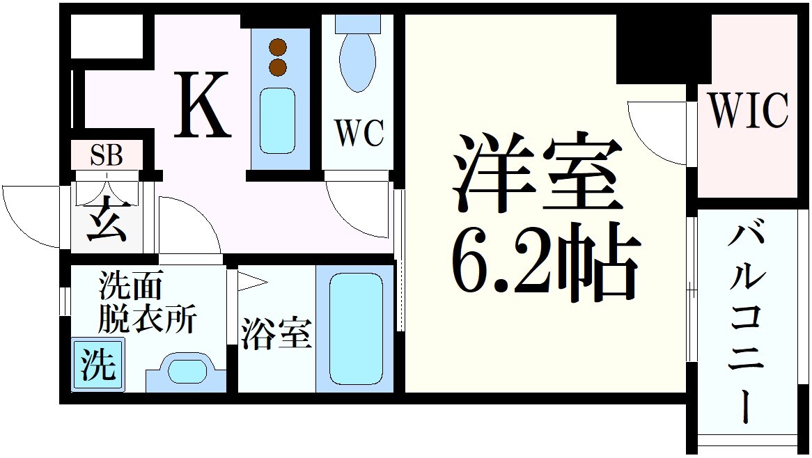 花隈駅 徒歩1分 4階の物件間取画像