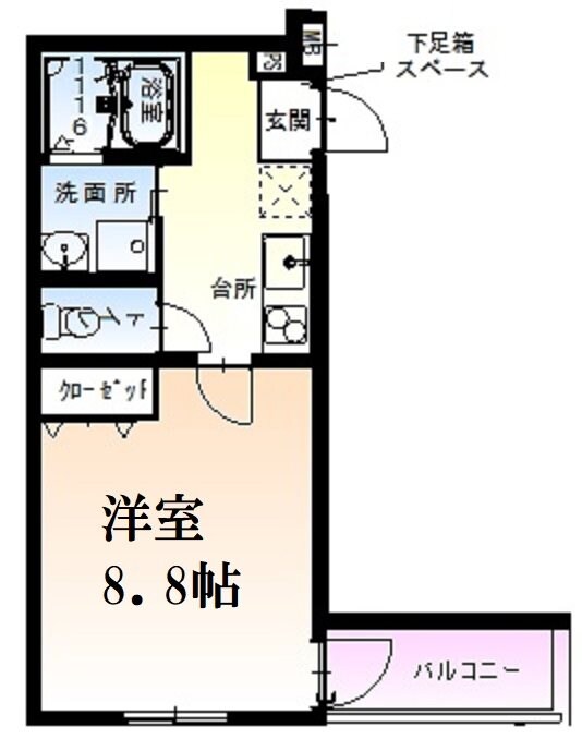 西宮北口駅 徒歩14分 1階の物件間取画像