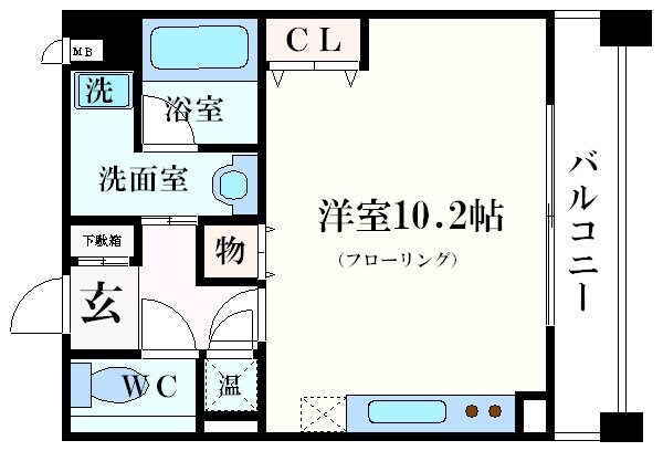 西宮駅 徒歩5分 4階の物件間取画像