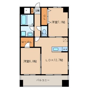 マーブル リヌーキー Ⅱの物件間取画像