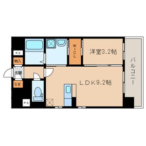 ライブラ西新の物件間取画像