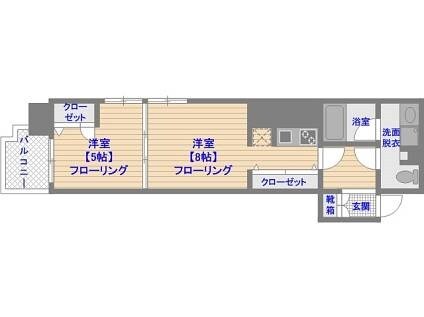 プレスタイル博多SOUTHの物件間取画像