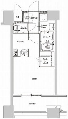 エンクレスト博多駅南STREETの物件間取画像