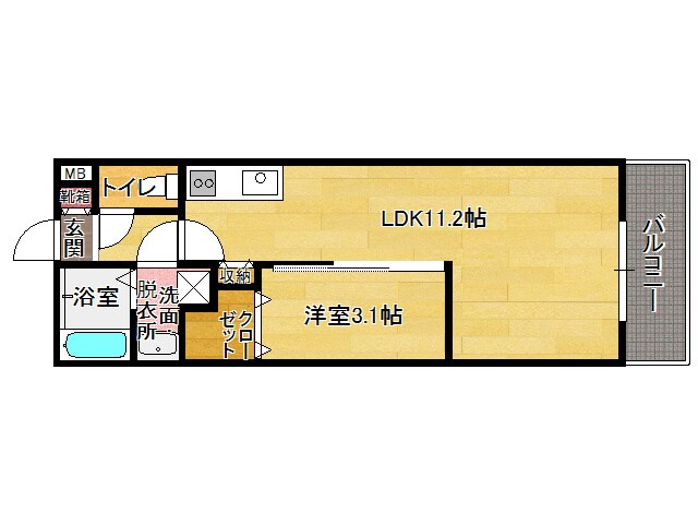 ボヌール高砂の物件間取画像