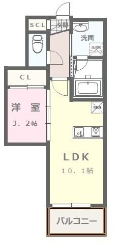 ヴィラージュ大濠の物件間取画像