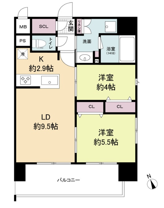 ブランシエスタ千早ＲＪＲの物件間取画像