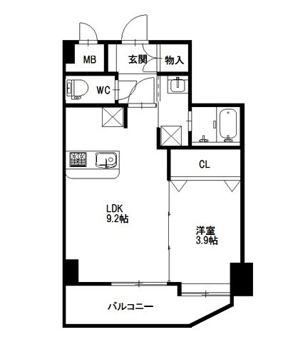 KRIS KAR高宮の物件間取画像