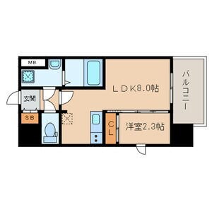 アスシード大手門の物件間取画像