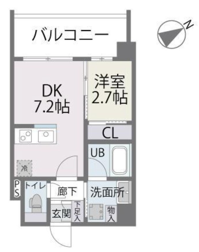 アルティザ大橋駅前の物件間取画像