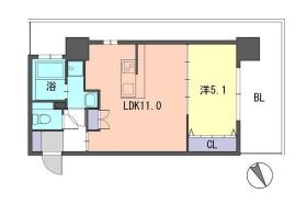 F・PARC GRANDMARK天神の物件間取画像