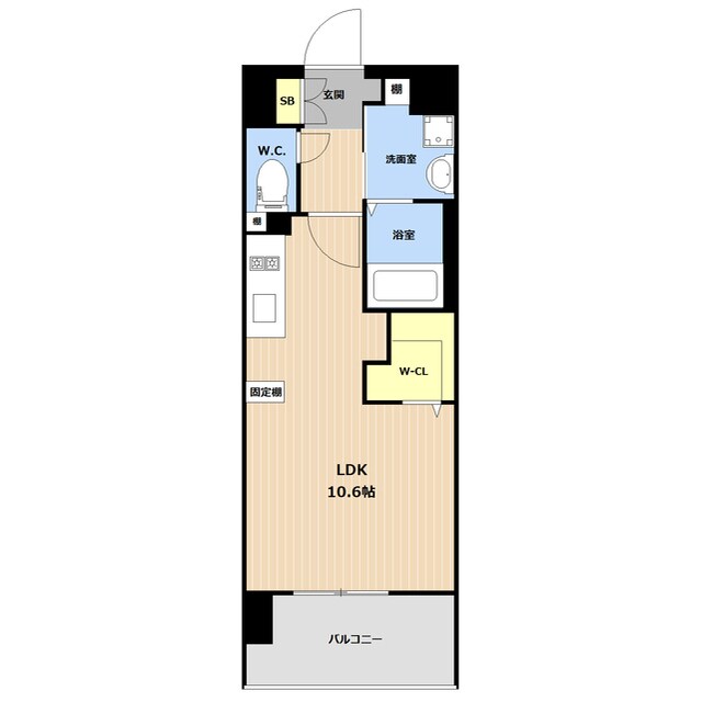 LIBTH空港通りの物件間取画像