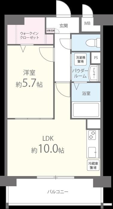 サクラート駅南の物件間取画像