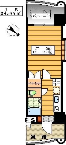 ロイヤル日赤通の物件間取画像