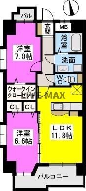 モンテ・オットー西公園の物件間取画像