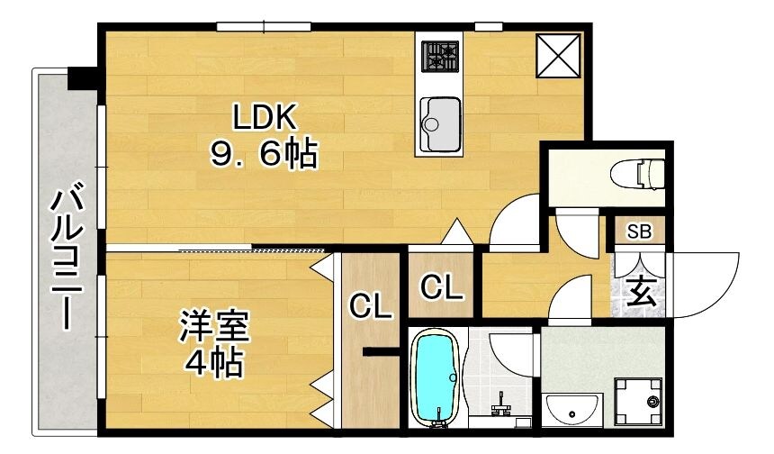 ウインステージ博多駅南の物件間取画像