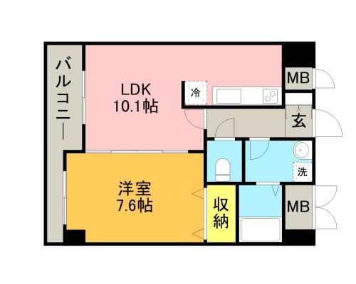 グラシア大濠の物件間取画像