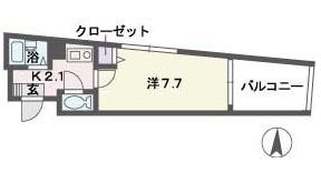 レキシントンスクエア駅南の物件間取画像